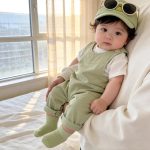 【73-100cm】サロペット ダブル ポケット 無地 カジュアル ベビー服 - 画像 (6)
