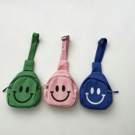 【GOODS】バッグ 笑顔プリント シンプル ショルダーバッグ