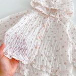 【73-110cm】カーディガン 小花柄 可愛い フード付き - 画像 (20)