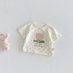 【80-150cm】Ｔシャツ 可愛い ドット 女の子 トップス - 画像 (3)