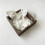 【66-90cm】ロンパース ベビー 女の子 フラワ刺繍 - 画像 (4)