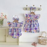 【66-140cm】ロンパース or ワンピース ベビー 女の子 フリルワッフル - 画像 (6)