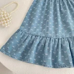 【66-130cm】ロンパース or ワンピース 肩フリル リボン柄 - 画像 (35)