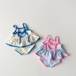 【80-130cm】水着 可愛い ドット スイムウェア - 画像 (6)