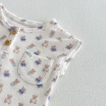 【66-100cm】セットアップ ベビー 熊柄 快適な着心地 - 画像 (9)
