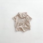 【80-120cm】セットアップ カジュアル レタープリント 半袖 上下セット - 画像 (13)