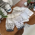 【73-100cm】シャツ or ボトムス ベビー 女の子 レース 刺繍 - 画像 (3)