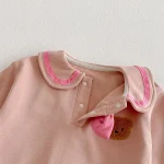 【73-110cm】スウェット セットアップ ベビー 男女兼用 セーラー風 バイカラー 熊柄 - 画像 (49)