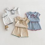 【66-110cm】セットアップ 柔らか 無地 肌に優しい ベビー服 - 画像 (9)