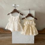 【66-90cm】ワンピース ベビー キャミレース - 画像 (3)
