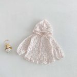 【73-110cm】カーディガン 小花柄 可愛い フード付き - 画像 (6)