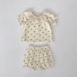 【73-110cm】ロンパース or ワンピース ベビー 女の子 ハート柄 - 画像 (9)
