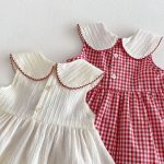 【73-120cm】ワンピース 蝶結び付き ノースリーブ 女の子 おしゃれ - 画像 (11)