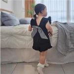 【73-100cm】セットアップ ベビー リボン フリル - 画像 (5)