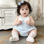 【66-90cm】ロンパース ビッグ 蝶結び 可愛い - 画像 (2)