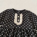 【80-130cm】ワンピース パフスリーブ ドット 可愛い 女の子 - 画像 (12)