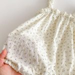 【66-90cm】サロペット 花柄 ふわふわ 帽子付き - 画像 (11)