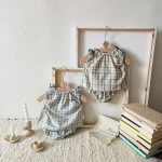 【73-100cm】セットアップ ベビー おしゃれ チェック柄 - 画像 (3)