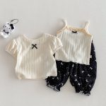 【73-110cm】キャミソールorTシャツorボトムス 蝶結び 女の子 おしゃれ - 画像 (3)
