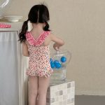 【80-130cm】水着 フリルデザイン リゾート 可愛い 女の子 スイムウェア - 画像 (7)