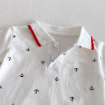 【66-90cm】ロンパース 総柄POLO シンプル ベビー服 - 画像 (7)