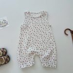 【66-90cm】ロンパース ベビー ノースリーブ 花柄 or 熊柄 - 画像 (6)