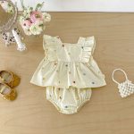 【66-100cm】セットアップ チェリー柄 トップス＆ブルマ - 画像 (10)