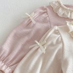 【73-110cm】セットアップ パフスリーブ シンプル 可愛い 女の子 - 画像 (17)