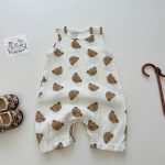 【66-90cm】ロンパース ベビー ノースリーブ 花柄 or 熊柄 - 画像 (8)