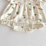 【66-100cm】ロンパース 花柄 半袖 女の子 おしゃれ - 画像 (9)