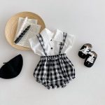 【66-100cm】トップス or サロペット ベビー チェック お出かけに - 画像 (4)