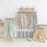 【73-120cm】ロングパンツ ストライプ柄 リネン コットン - 画像 (12)
