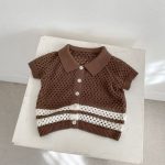 【73-110cm】セットアップ カラーバリ 通気 ルーズ シンプル - 画像 (10)