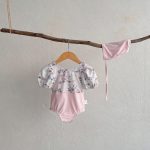 【73-120cm】水着 小花 可愛い スイムウェア＆帽子 - 画像 (7)