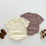 【66-90cm】ロンパース ベビー 半袖 キュート 軽やかな着心地 - 画像 (4)