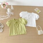 【73-110cm】セットアップ Tシャツ&キャミソール 柔らか 無地 シンプル 女の子 - 画像 (10)