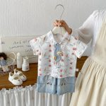 【73-100cm】Ｔシャツorパンツ 半袖 スター柄 カジュアル - 画像 (6)