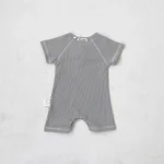 【66-90cm】ロンパース ベビー 半袖 前向き ボタン付き - 画像 (8)