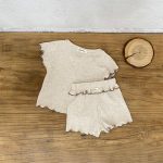 【73-100cm】ルームウェア セット ワッフル生地 着心地良い - 画像 (8)