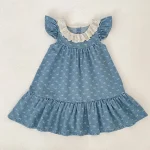 【66-130cm】ロンパース or ワンピース 肩フリル リボン柄 - 画像 (28)
