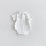 【66-90cm】ロンパース ベビー 半袖 ポロデザイン シンプル - 画像 (16)