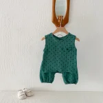 【80-130cm】セットアップ ベビー ノースリーブ ドット柄 - 画像 (22)