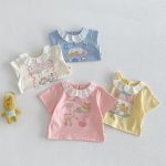 【73-120cm】Ｔシャツ 可愛い ガールズ 着心地良い トップス - 画像 (11)