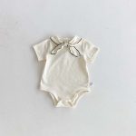 【66-90cm】ロンパース 蝶ネクタイ シンプル おしゃれ ベビー服 - 画像 (8)
