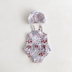 【66-100cm】水着 可愛い フラワー スイムウェア - 画像 (9)