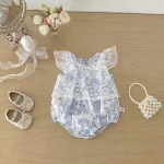 【66-90cm】ロンパース ベビー レース プリンセス風 - 画像 (7)