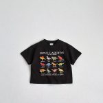 【80-160cm】Ｔシャツ ダイナソー カジュアル コットン - 画像 (4)