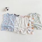 【66-90cm】ロンパース クマ柄 カートゥーン 可愛い ベビー服 - 画像 (10)
