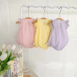 【66-90cm】ロンパース ベビー ウサギ 可愛い 肩フリル - 画像 (4)