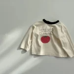 【73-100cm】シャツ ベビー りんご柄 着やすい - 画像 (10)